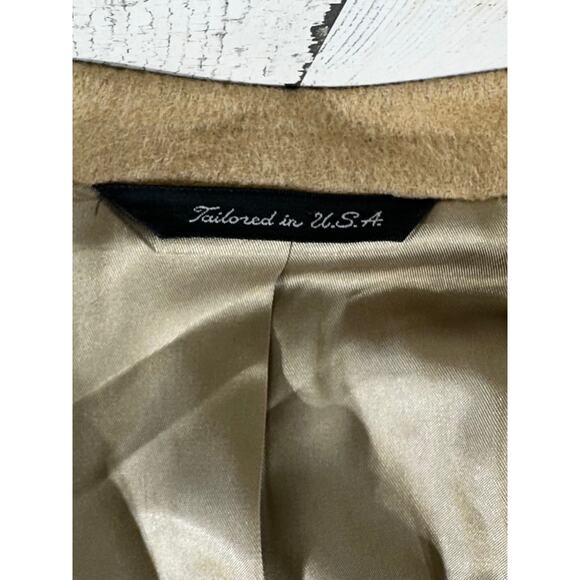 Kingsridge The Toggery Mens Blazer Approx Size 42 100% Camel Hair Vintage READ - Picture 2 of 15